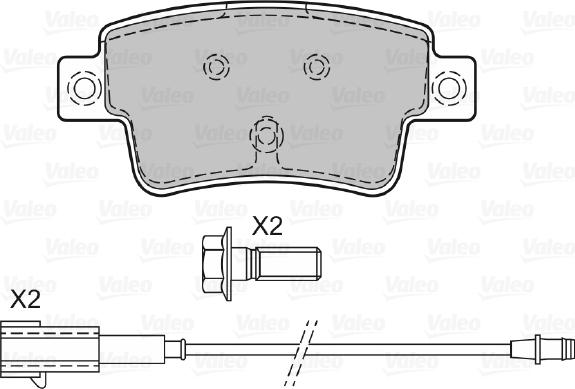 Valeo 601063 - Kit pastiglie freno, Freno a disco www.autoricambit.com