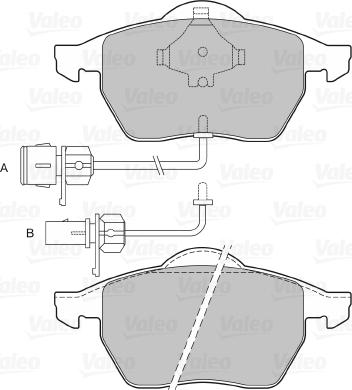 Valeo 601006 - Kit pastiglie freno, Freno a disco www.autoricambit.com