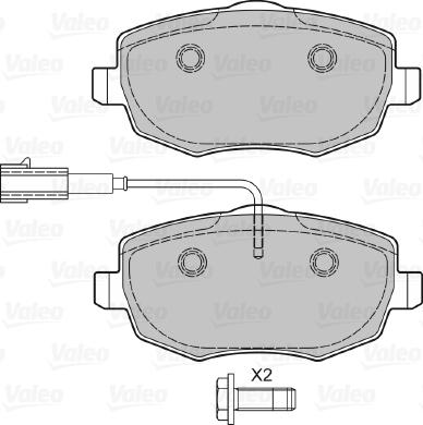 Valeo 601031 - Kit pastiglie freno, Freno a disco www.autoricambit.com