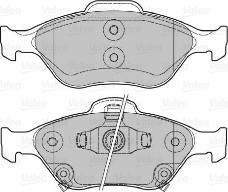 Valeo 601026 - Kit pastiglie freno, Freno a disco www.autoricambit.com