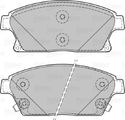 Valeo 601070 - Kit pastiglie freno, Freno a disco www.autoricambit.com