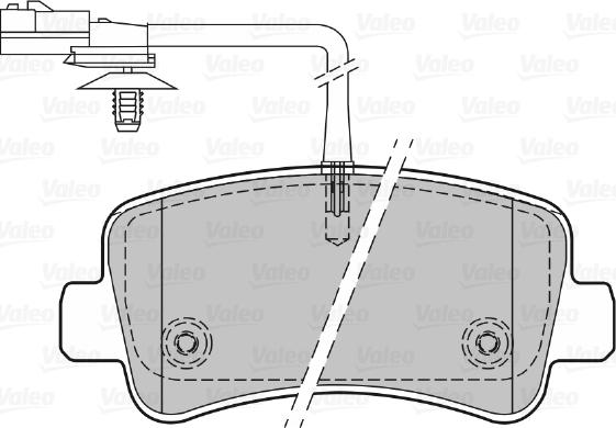 Valeo 601151 - Kit pastiglie freno, Freno a disco www.autoricambit.com