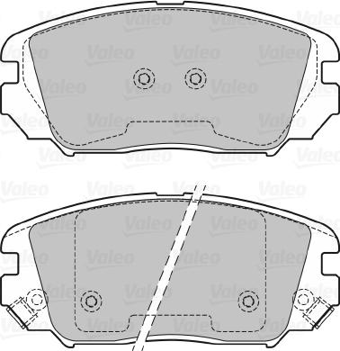 Valeo 601348 - Kit pastiglie freno, Freno a disco www.autoricambit.com