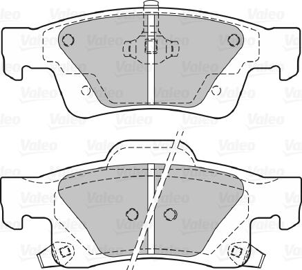 Valeo 601347 - Kit pastiglie freno, Freno a disco www.autoricambit.com