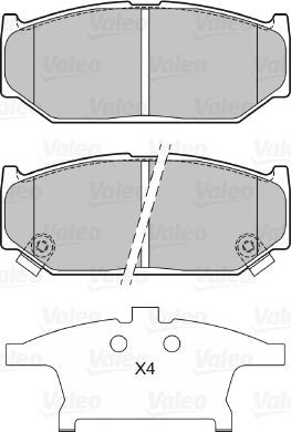 Valeo 601309 - Kit pastiglie freno, Freno a disco www.autoricambit.com