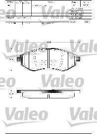 Valeo 601305 - Kit pastiglie freno, Freno a disco www.autoricambit.com