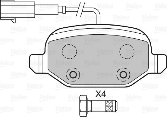 Valeo 601302 - Kit pastiglie freno, Freno a disco www.autoricambit.com