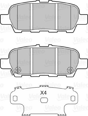 Valeo 601331 - Kit pastiglie freno, Freno a disco www.autoricambit.com