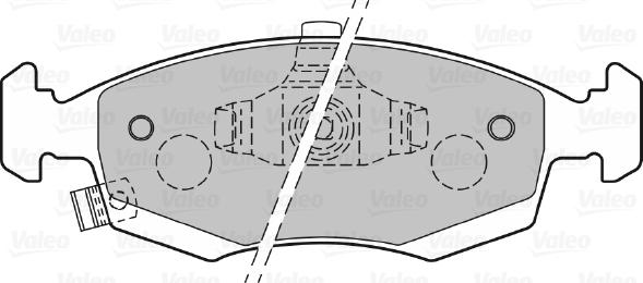 Valeo 601326 - Kit pastiglie freno, Freno a disco www.autoricambit.com