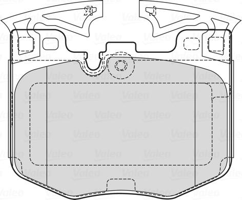 Valeo 601755 - Kit pastiglie freno, Freno a disco www.autoricambit.com