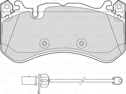 Valeo 601763 - Kit pastiglie freno, Freno a disco www.autoricambit.com