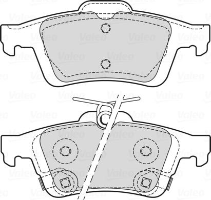 Valeo 601709 - Kit pastiglie freno, Freno a disco www.autoricambit.com