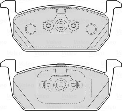 Valeo 601719 - Kit pastiglie freno, Freno a disco www.autoricambit.com