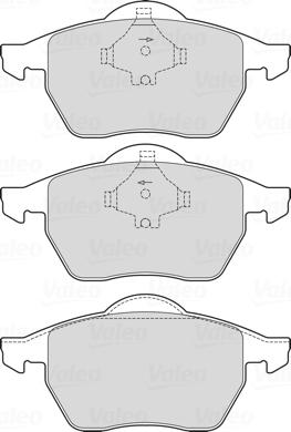 Valeo 601712 - Kit pastiglie freno, Freno a disco www.autoricambit.com