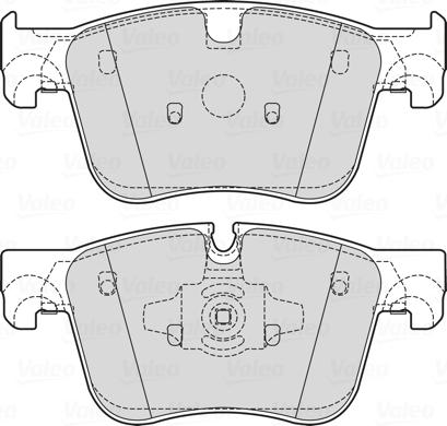 Valeo 601722 - Kit pastiglie freno, Freno a disco www.autoricambit.com