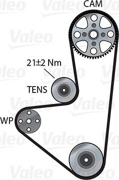 Valeo 614566 - Pompa acqua + Kit cinghie dentate www.autoricambit.com