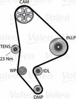 Valeo 614560 - Pompa acqua + Kit cinghie dentate www.autoricambit.com