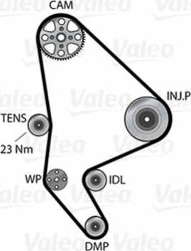 Valeo 614602 - Pompa acqua + Kit cinghie dentate www.autoricambit.com