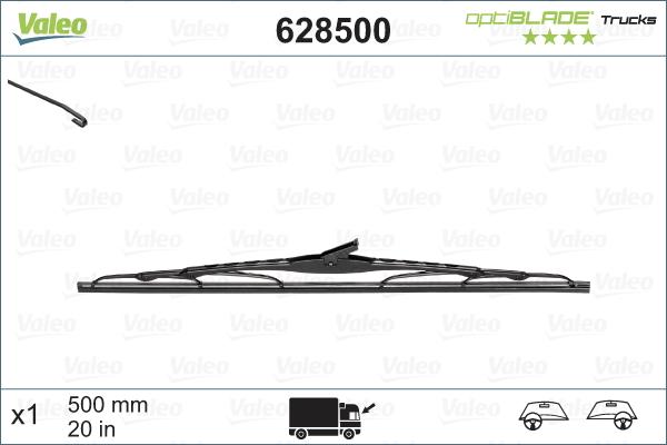 Valeo 628500 - Spazzola tergi www.autoricambit.com