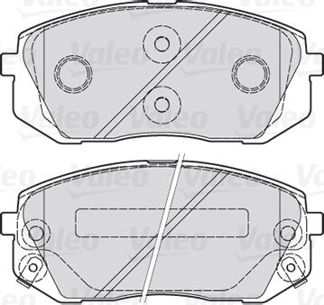 Valeo 670934 - Kit pastiglie freno, Freno a disco www.autoricambit.com