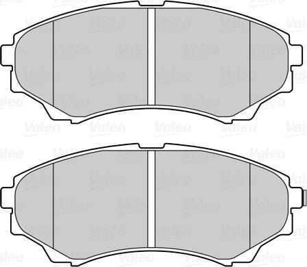 Valeo 670555 - Kit pastiglie freno, Freno a disco www.autoricambit.com