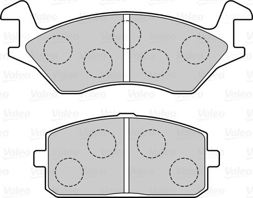 Valeo 670504 - Kit pastiglie freno, Freno a disco www.autoricambit.com