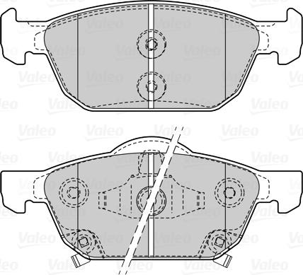 Valeo 670508 - Kit pastiglie freno, Freno a disco www.autoricambit.com