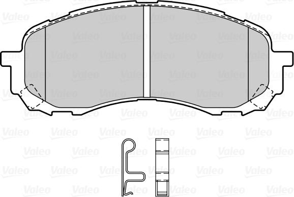 Valeo 670575 - Kit pastiglie freno, Freno a disco www.autoricambit.com