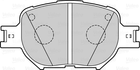 Valeo 670090 - Kit pastiglie freno, Freno a disco www.autoricambit.com