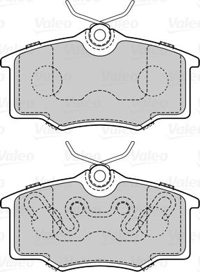 Valeo 670048 - Kit pastiglie freno, Freno a disco www.autoricambit.com