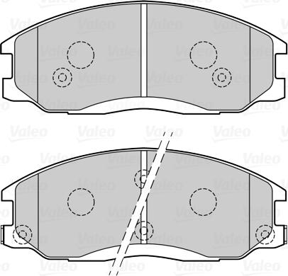 Valeo 670086 - Kit pastiglie freno, Freno a disco www.autoricambit.com