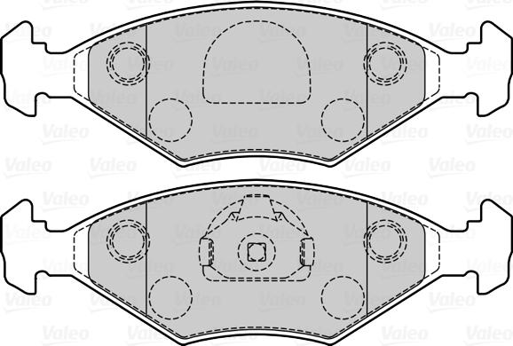 Valeo 670082 - Kit pastiglie freno, Freno a disco www.autoricambit.com