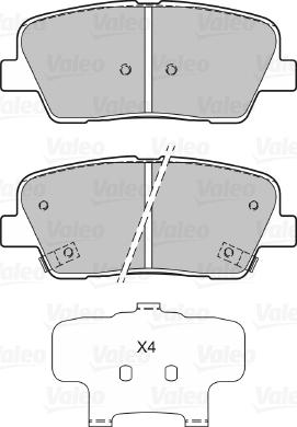 Valeo 670134 - Kit pastiglie freno, Freno a disco www.autoricambit.com