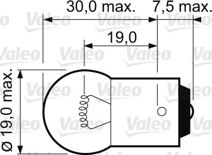 Valeo 032221 - Lampadina, Indicatore direzione www.autoricambit.com