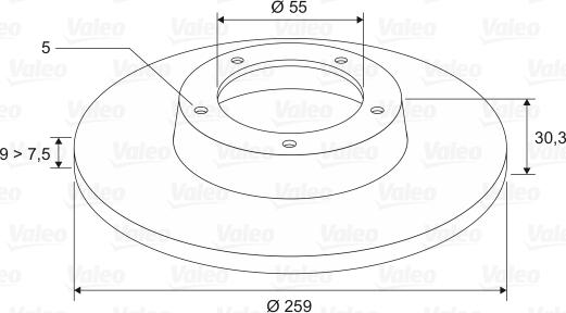 Valeo 197491 - Discofreno www.autoricambit.com