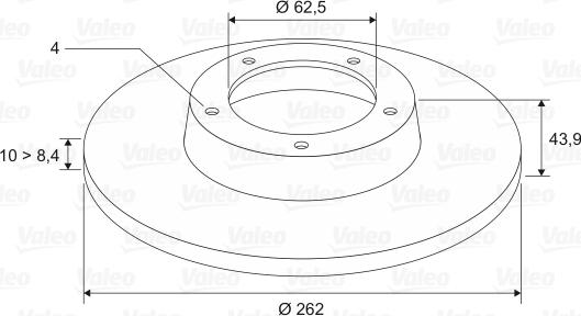 Valeo 197456 - Discofreno www.autoricambit.com