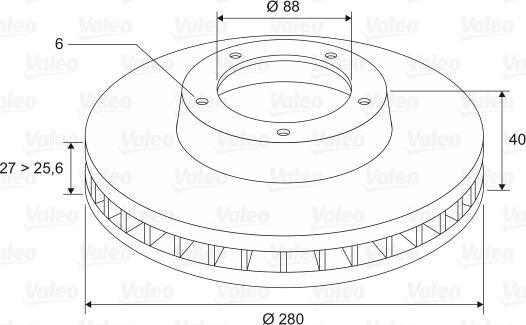 Valeo 197469 - Discofreno www.autoricambit.com