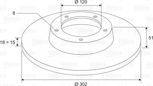 Valeo 197488 - Discofreno www.autoricambit.com