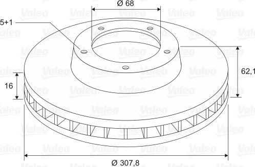 Valeo 197595 - Discofreno www.autoricambit.com