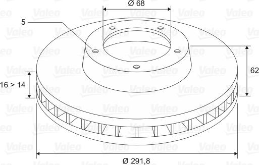 Valeo 197519 - Discofreno www.autoricambit.com