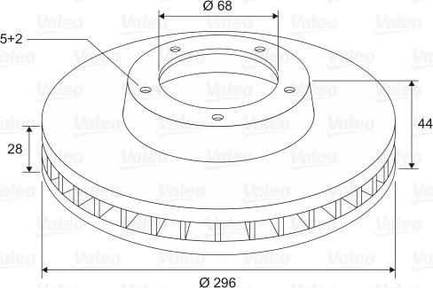 Valeo 197589 - Discofreno www.autoricambit.com