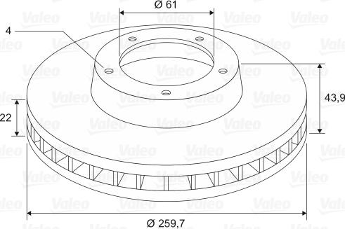 Valeo 197588 - Discofreno www.autoricambit.com