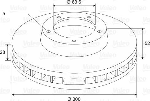 Valeo 197524 - Discofreno www.autoricambit.com