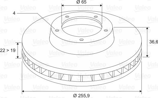 Valeo 197579 - Discofreno www.autoricambit.com