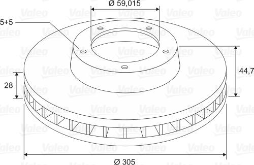 Valeo 197613 - Discofreno www.autoricambit.com