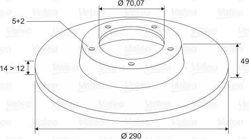 Valeo 197099 - Discofreno www.autoricambit.com