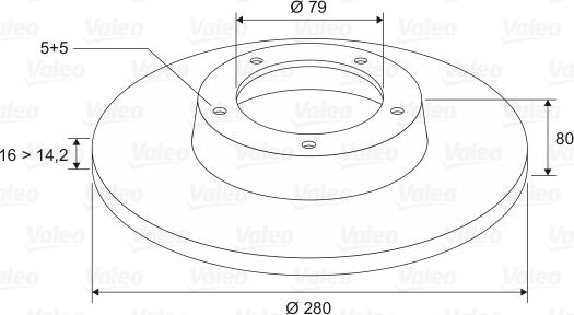 Valeo 197097 - Discofreno www.autoricambit.com