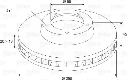 Valeo 197063 - Discofreno www.autoricambit.com