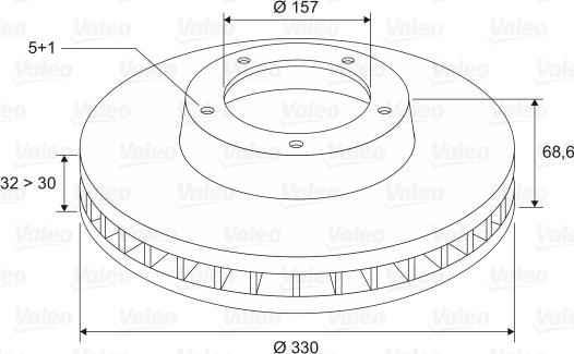 Valeo 197087 - Discofreno www.autoricambit.com