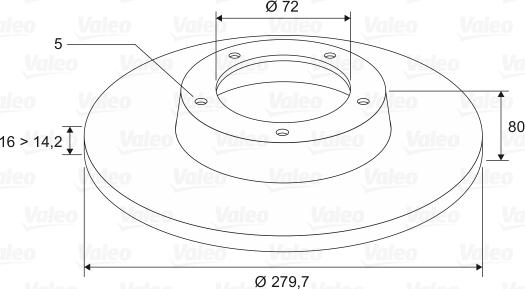 Valeo 197023 - Discofreno www.autoricambit.com